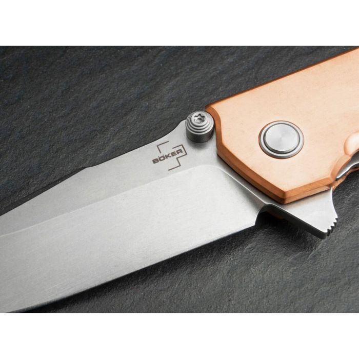 Нож складной Boker Kihon Assisted Copper, сталь D2, рукоять медь