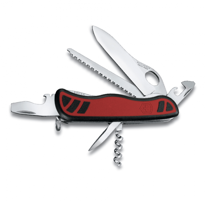 Нож перочинный Victorinox Forester One Hand, сталь X50CrMoV15, рукоять нейлон, красно-черный