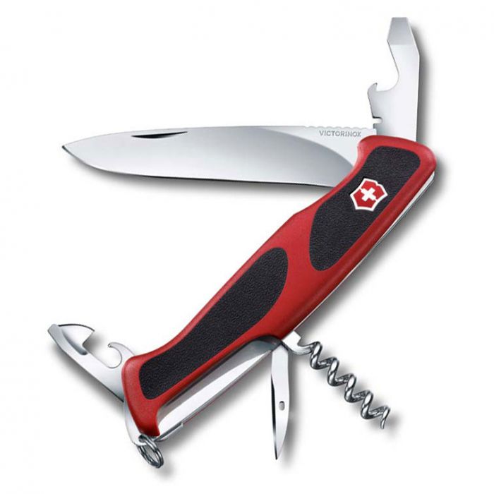 Нож перочинный Victorinox RangerGrip 68, сталь X55CrMo14, рукоять полиамид, красно-чёрный